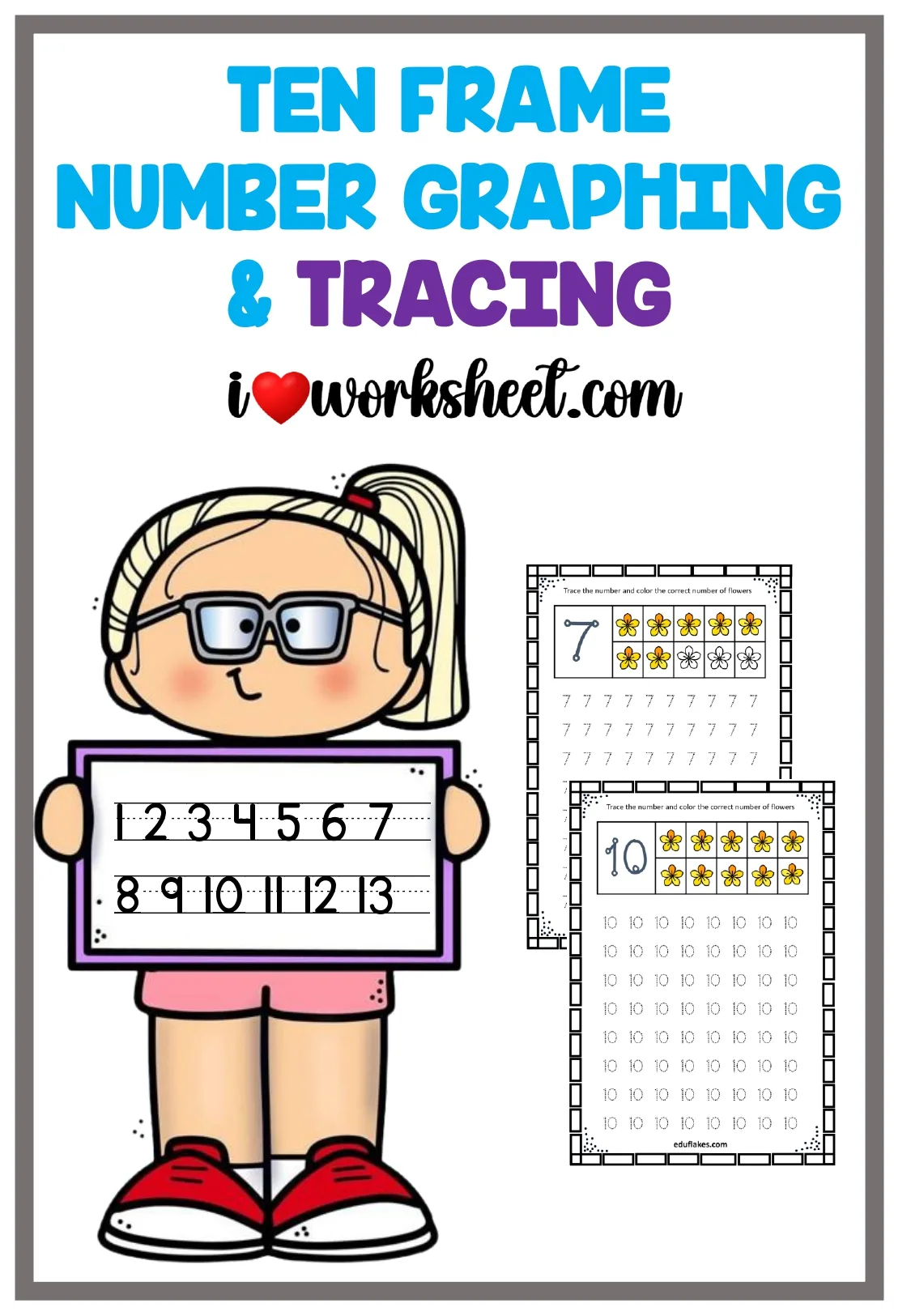 Number tracing and 10 Frames Counting Free PDF Number tracing and 10 Frames Counting Free PDF