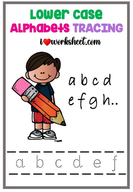 Lowercase alphabets tracing a to z free pdf