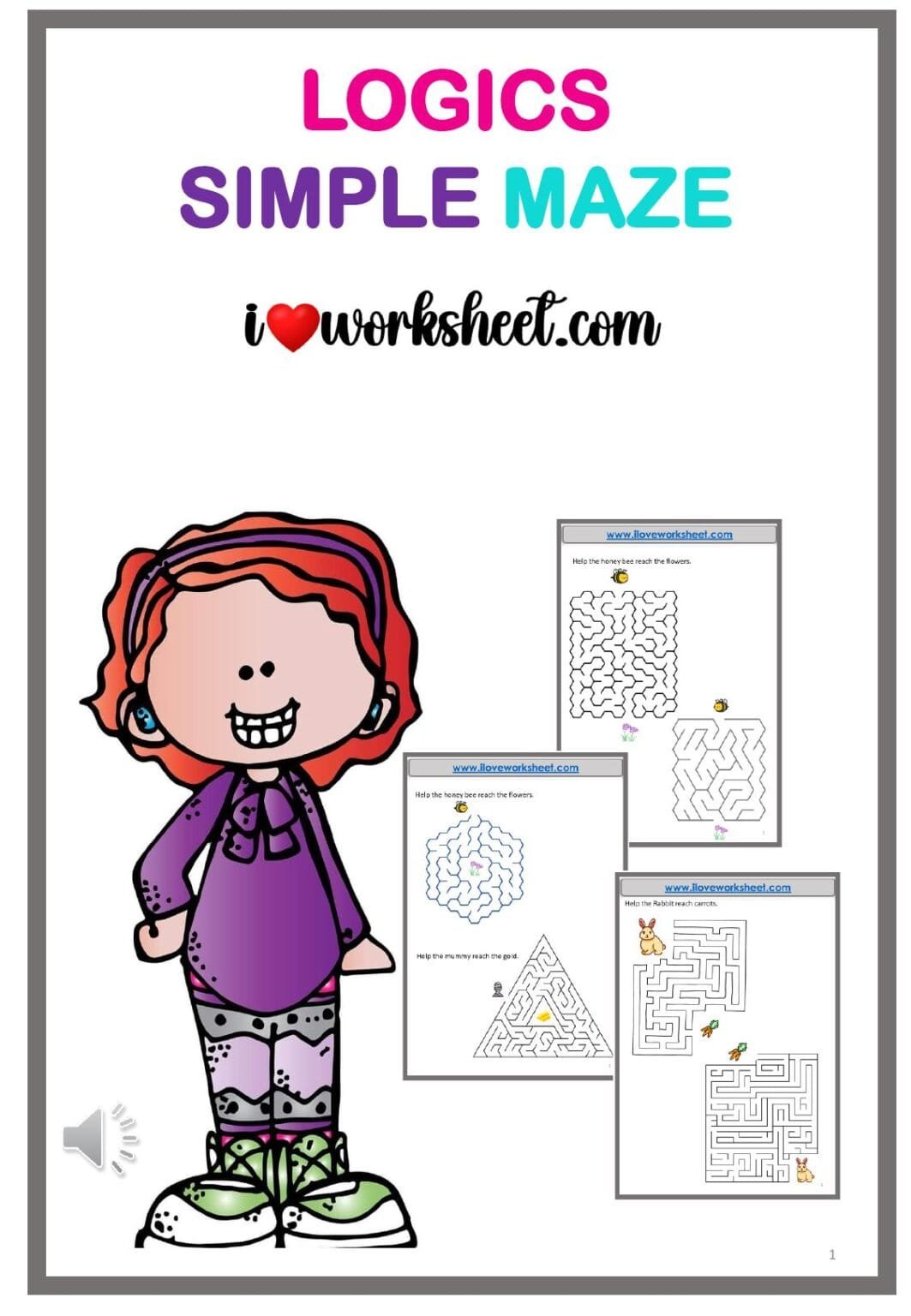 Logics Simple Maze Free PDF - I Love Worksheet